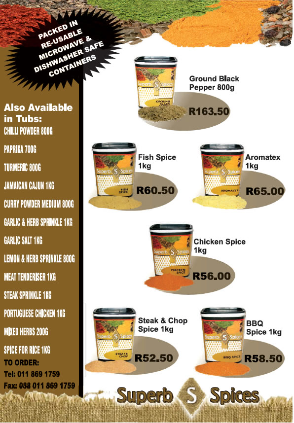 Superb spice specials